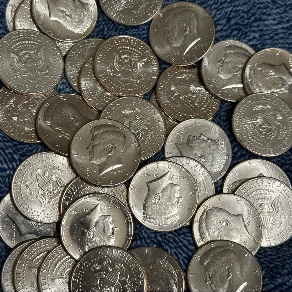 36 UNCIRCULATED 2021 KENNEDY HALF DOLLARS - Picture 7 of 12